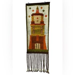 Vintage hand woven wall hanging